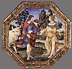 Bernardino Pinturicchio Famous Paintings - Ceiling decoration